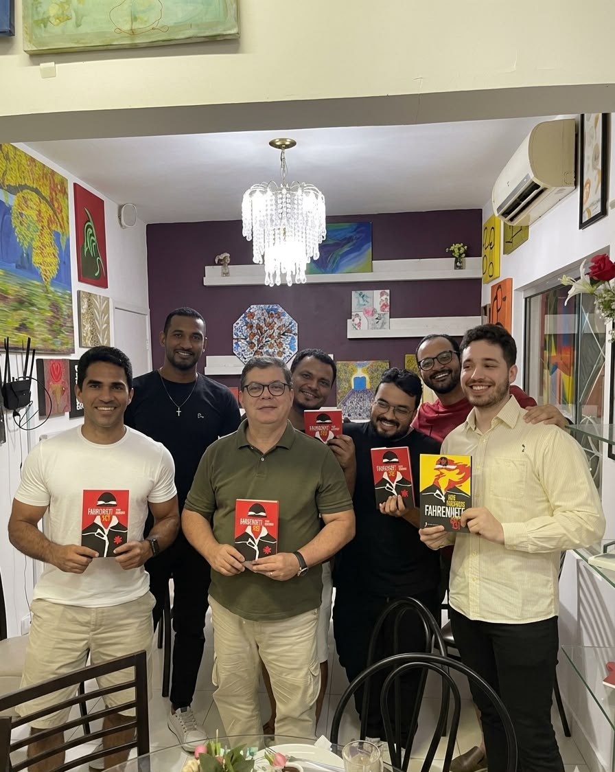 Foto com todos os homens no encontro
